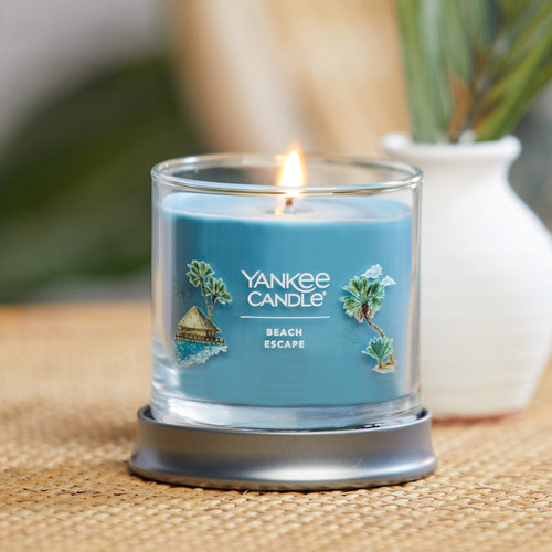 Yankee Candle美国扬基香薰蜡烛雅致手绘瓶杨基香氛卧室家居-微瑕