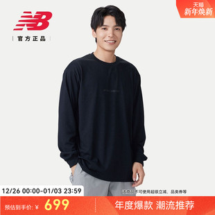 复古休闲百搭休闲长袖 New 男款 Grey官方正品 卫衣AMT45023 Balance