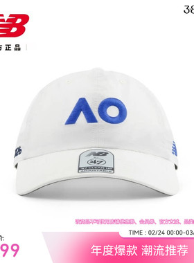 New Balance NB官方26年男女款澳网系列运动休闲鸭舌帽LAH51800