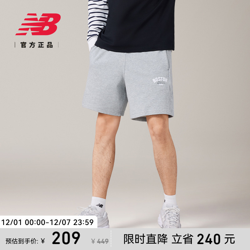NEWBALANCE男款运动短裤