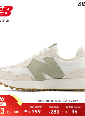 New Balance NB官方正品女鞋舒适轻便厚底休闲鞋327系列WS327FTB