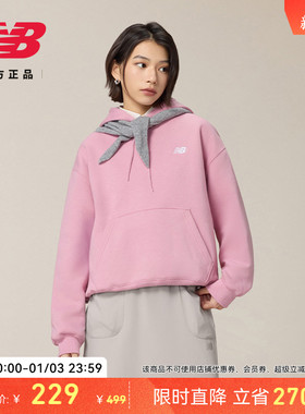 New Balance NB 官方新款女士冬季潮流简约舒适套头卫衣WT41510