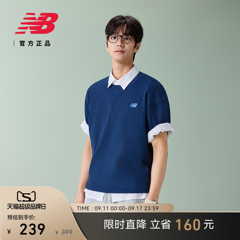 NewBalance新款男舒适短袖T恤图片