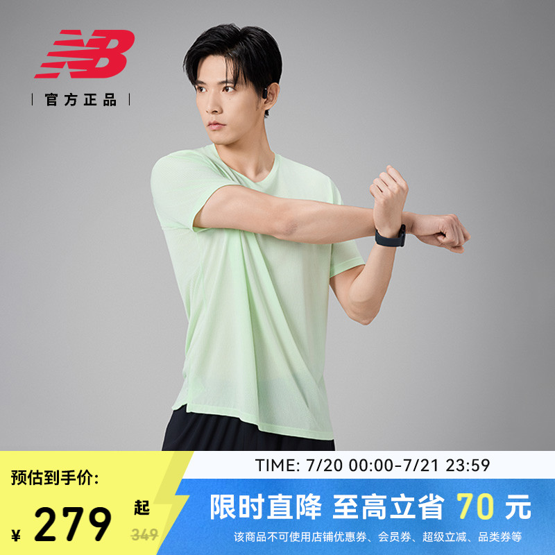 NEWBALANCE男款休闲短袖
