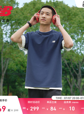 New Balance NB官方正品26新款男款时尚运动圆领短袖T恤MT61P5DV