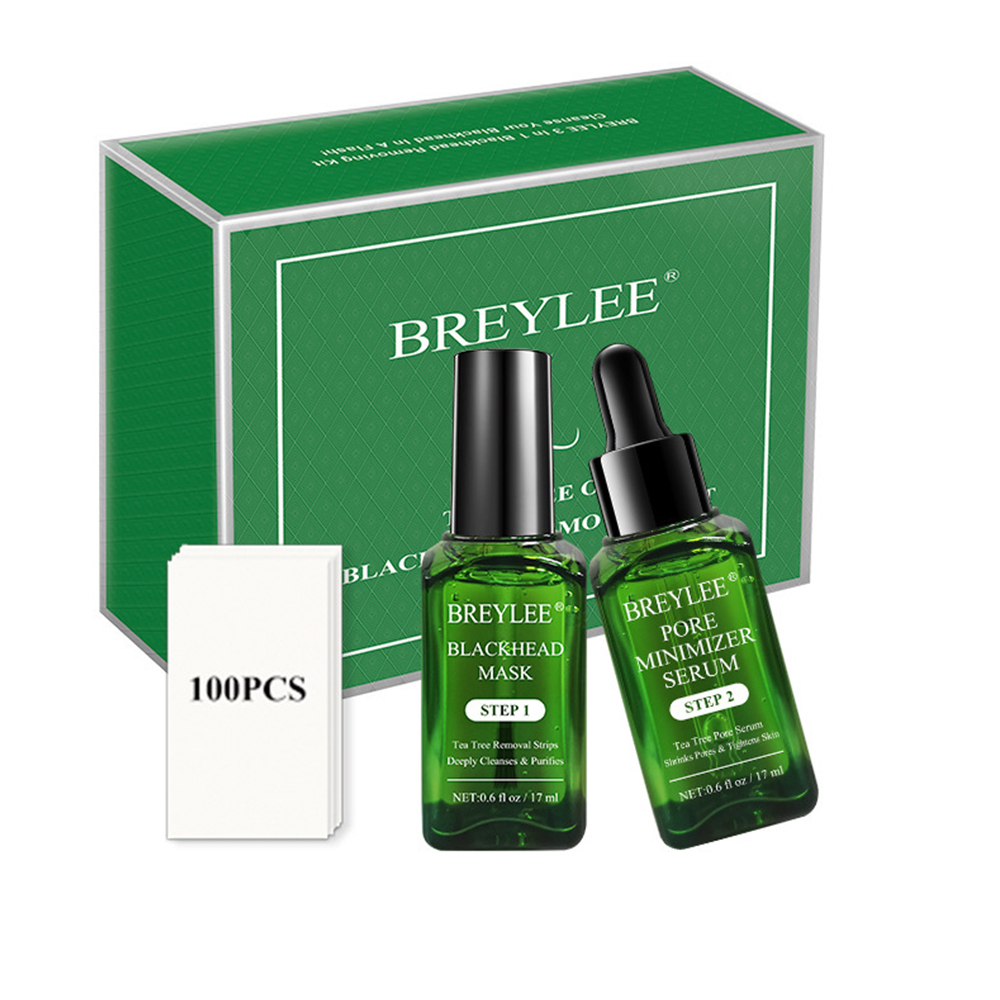BREYLEE 黑头鼻膜液+收缩毛孔精华液BLACKHEAD MASK PORE REFINI