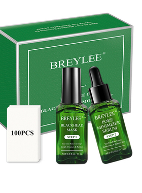 BREYLEE 黑头鼻膜液+收缩毛孔精华液BLACKHEAD MASK PORE REFINI