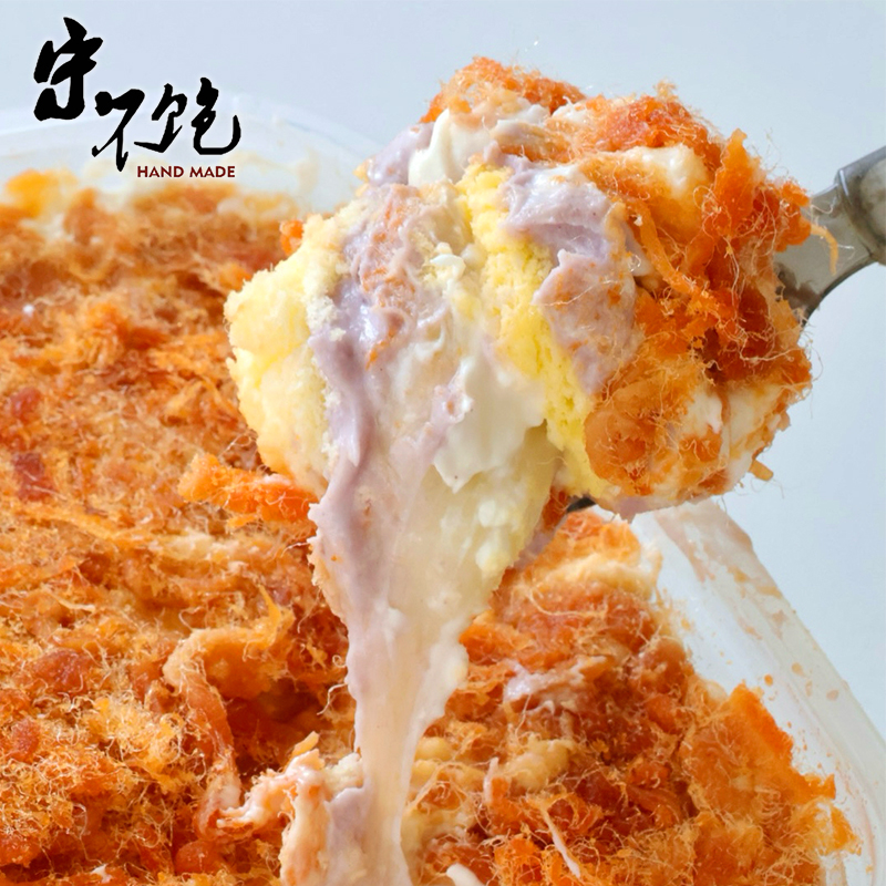 不饱的面包芋泥肉松香草酱多多盒子抹茶芝士黑芝麻奶酱千层蛋糕