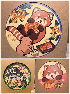 南京红山动物园ZOO咖啡杜杜杯垫