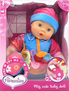 新款Aunantine  牙胶 BB器 摇铃陪睡手抱婴儿声效 嘟嘴仿真娃娃28