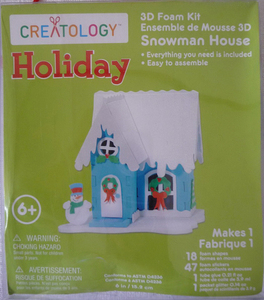 Creatology Holiday Snowman House 3D 圣诞雪人屋拼插组合积木
