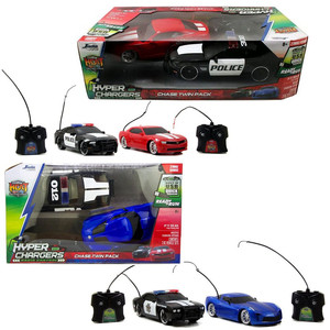 JADA R/C HEAT HYPER CHARGERS 福特警车雪佛兰遥控车2个对抗装