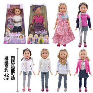 Zapf夏芙ANNABELL TWEEN安娜bling玻璃眼珠换装长发软胶娃娃42CM