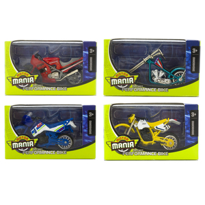 MOTOR Mania Perfprmance Bike越野摩托哈雷跑车合金模型1:64玩具