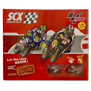 SCX Compact MotoGP双人竞赛遥控摩托车记圈数电击高速轨道车1:43