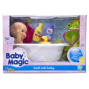 new adventures BABY MAGIC BATH TUB软搪胶配浴缸洗澡盘仿真娃娃