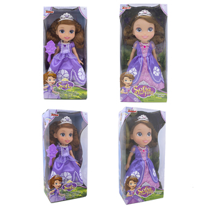 disney junior princess sofia长发梳头苏菲亚公主娃娃38cm