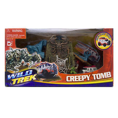 WILD TREK CREEPY TOMB惊悚墓穴轨道车恐龙探险场景过家家玩具