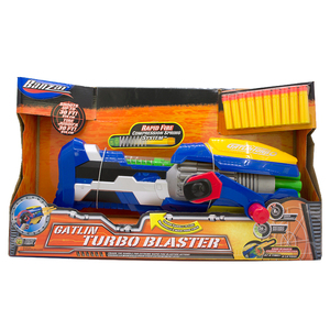 BANZAI CATLIN TUBBO BLASTER手摇式重型机关枪20连发软弹头玩具