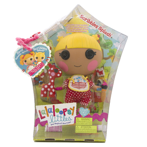 Lalaloopsy littles乐乐天使20cm大头纽扣眼娃娃Scribbles splash