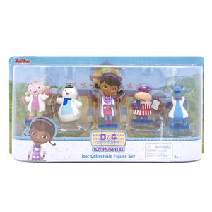 Doc McStuffins小医生诊所卡通人物手办模型公仔摆件收藏版5件套