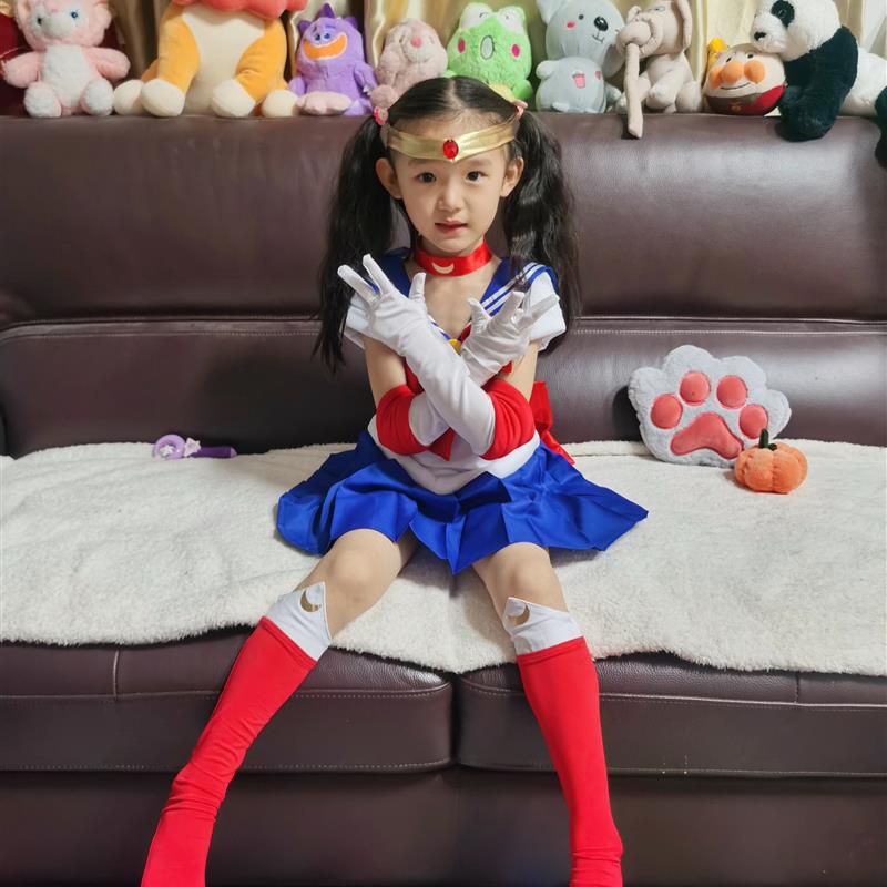 水冰月cos美少女战士月野兔4代水手服圣诞万圣节儿童扮演出服装