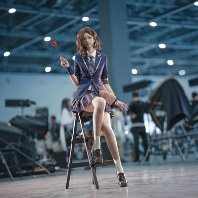 夜樱 舞女cos服象牙塔天鹅第五人格cosplay游戏角色JK制服假发