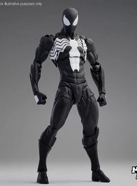 MESS TOYS 黑色邻居 共生体蜘蛛侠 黑色毒液战衣关节可动手办模型