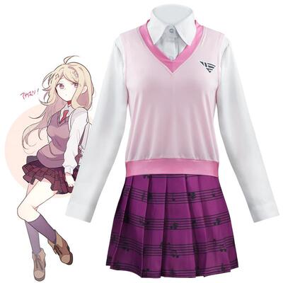 新弹丸论破V3赤松枫cosplay制服二次元动漫服装高校钢琴家同款