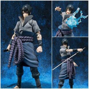 SHF火影忍者宇智波佐助 换脸可动手办玩具偶模型摆件男孩生日礼物