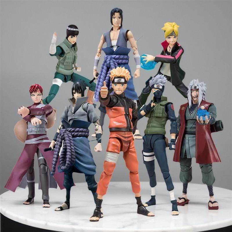 shf火影忍者 鸣人 佐助 卡卡西 鼬 水门可动手办模型玩具人偶公仔