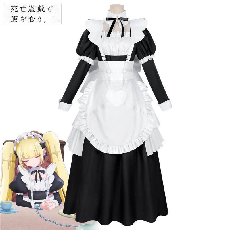以死亡游戏为生cos服幽鬼女仆金子二次元cosplay女装大佬连衣裙