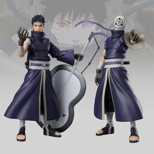 宇智波带土手办shf火影忍者阿飞白面具关节可动玩偶人偶摆件