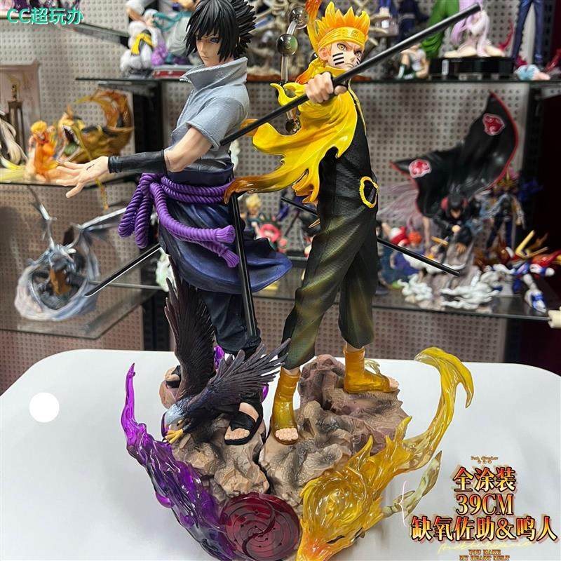 火影忍者缺氧鸣人佐助六道鸣佐手办GK雕像潮玩摆件男女生日礼物