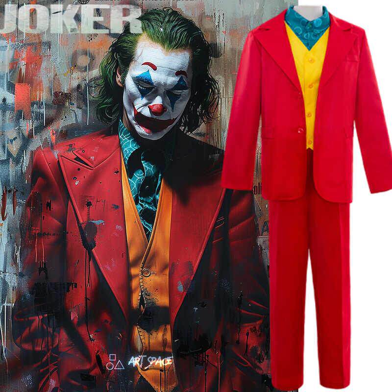 小丑起源Joker杰昆菲尼克斯cos服装万圣节衣服小丑表演服cosplay
