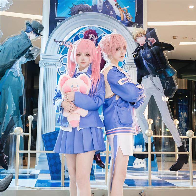 李天希cos服时光代理人cosplay日常休闲服装裙子假发鞋子jk制服女