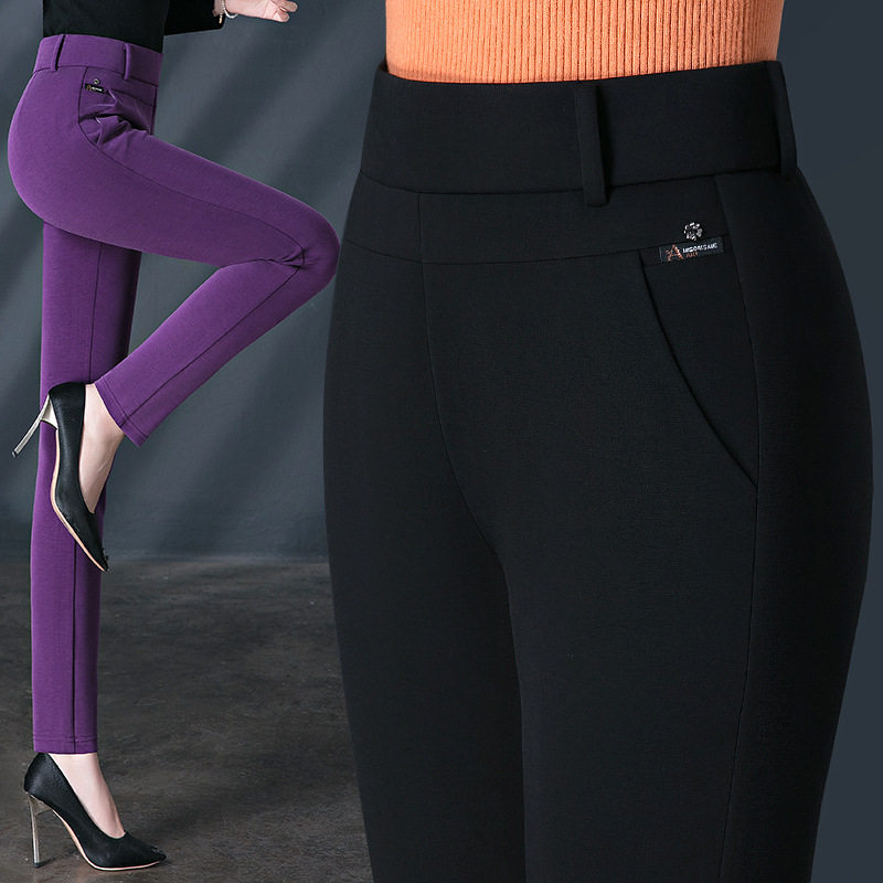 株洲和顺圣服饰春秋中年打底裤外穿女松紧腰紧身小脚铅笔裤妈妈长