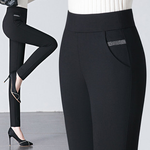 株洲和顺圣服饰中年妈妈裤女休闲裤高腰秋季新款百搭显瘦高弹打底