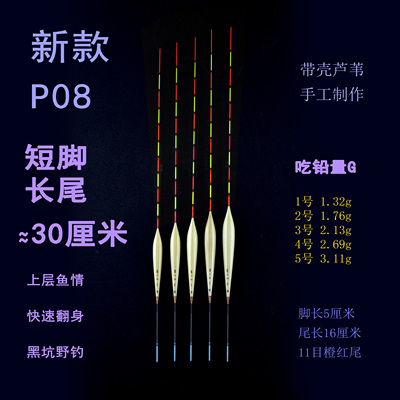 短脚长尾高灵敏快翻身P08浮漂