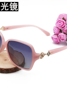 圆脸时尚复古明星款优雅风太阳镜