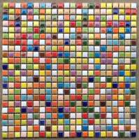 10 small particle glass crystal, full-body ceramic Mosaic tiles, balcony, hotel, club, entrance, TV background wall thumbnail 2