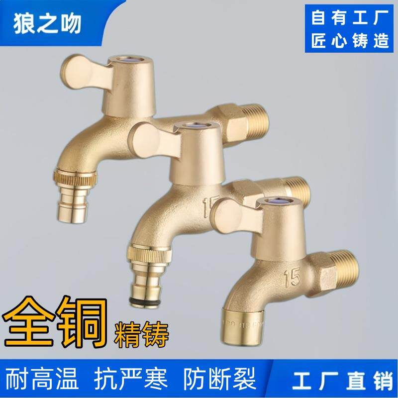 全铜4分家用户外洗车浇花