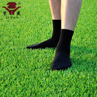 紫燕夏季防裂袜脚裂袜男款薄棉袜子中筒足跟型纯色松口保湿足裂袜