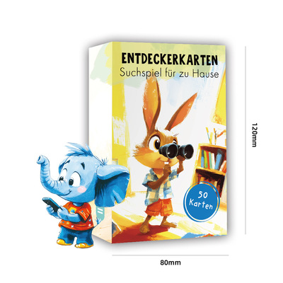 跨境德语启蒙Flashcard室内寻宝卡户外自然探索儿童游戏互动闪卡