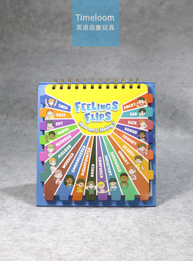 跨境英语启蒙Feelings Flashcard情绪认知台立式闪卡儿童感受表达