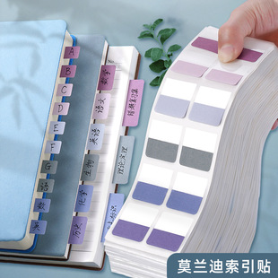 跨境Index stickers索引贴小分页标签贴可书写彩色便签贴指示