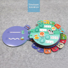 跨境英文启蒙busybook字母数字忙碌安静粘贴书控笔反复撕贴玩具