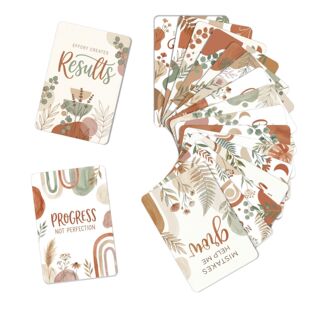 跨境英文Card肯定鼓励卡片波西米亚风植物手写留言贺卡礼物卡激励