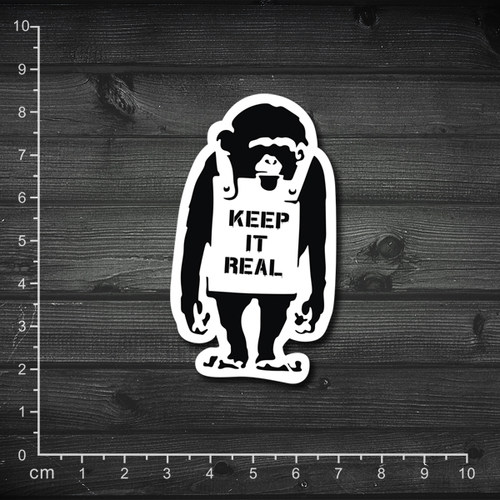 发10张涂鸦贴纸 Banksy 笔记本贴纸 防水箱贴 Keep it Real
