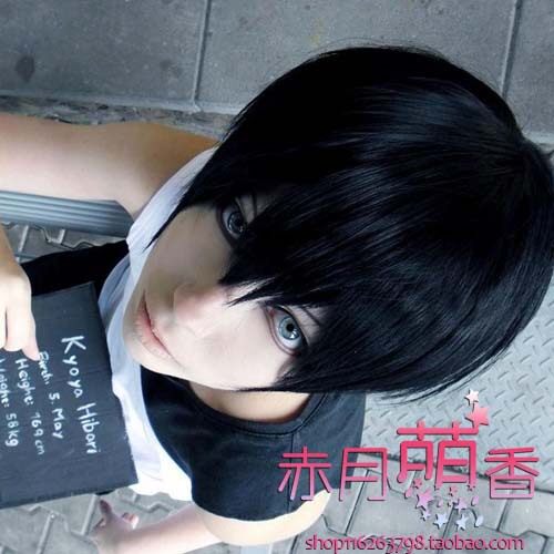 cosplay假发云雀恭弥银魂志村新八路飞龙马少年折原临也图片